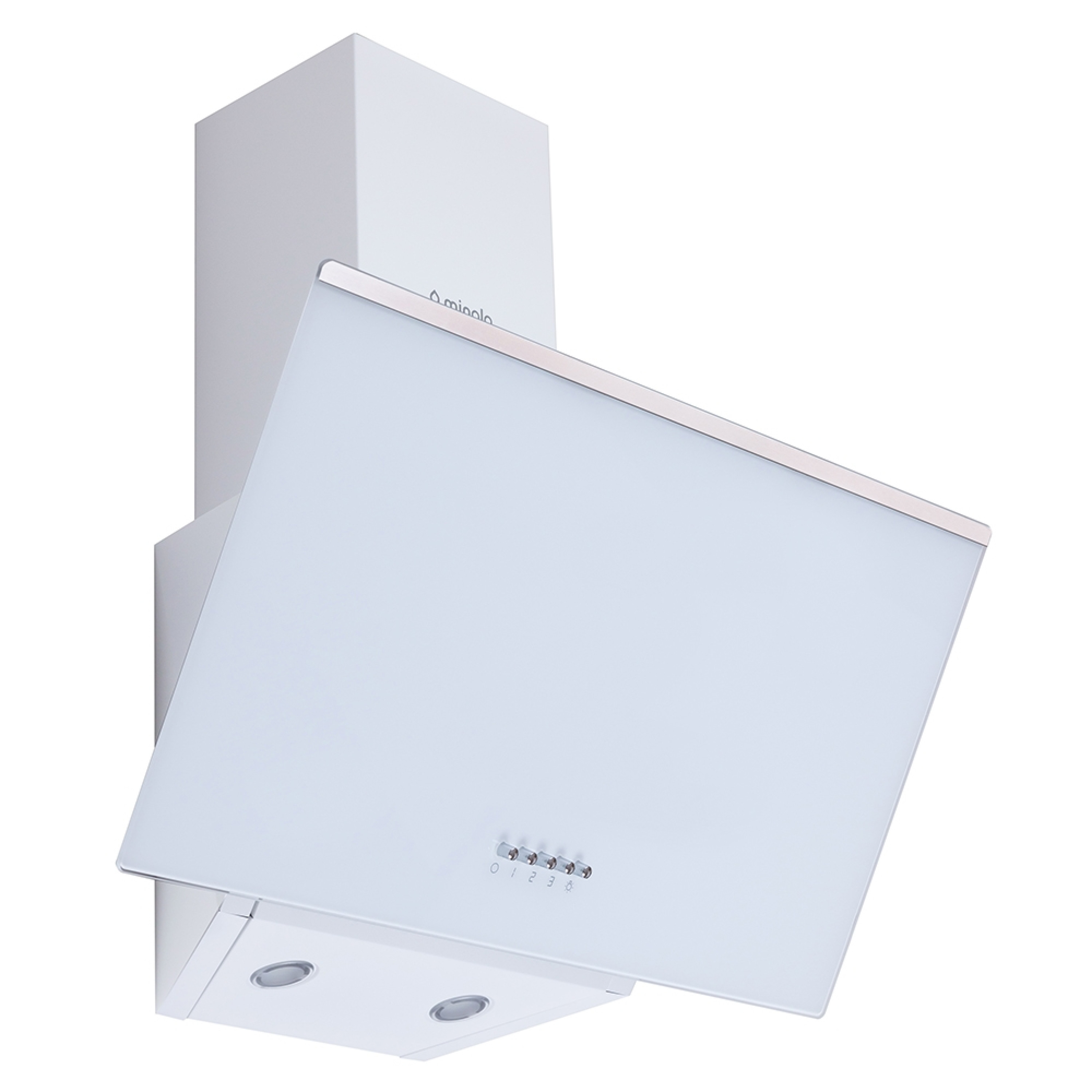 Витяжка декоративна похила Minola HDN 6222 WH/INOX 700 LED - зображення 2