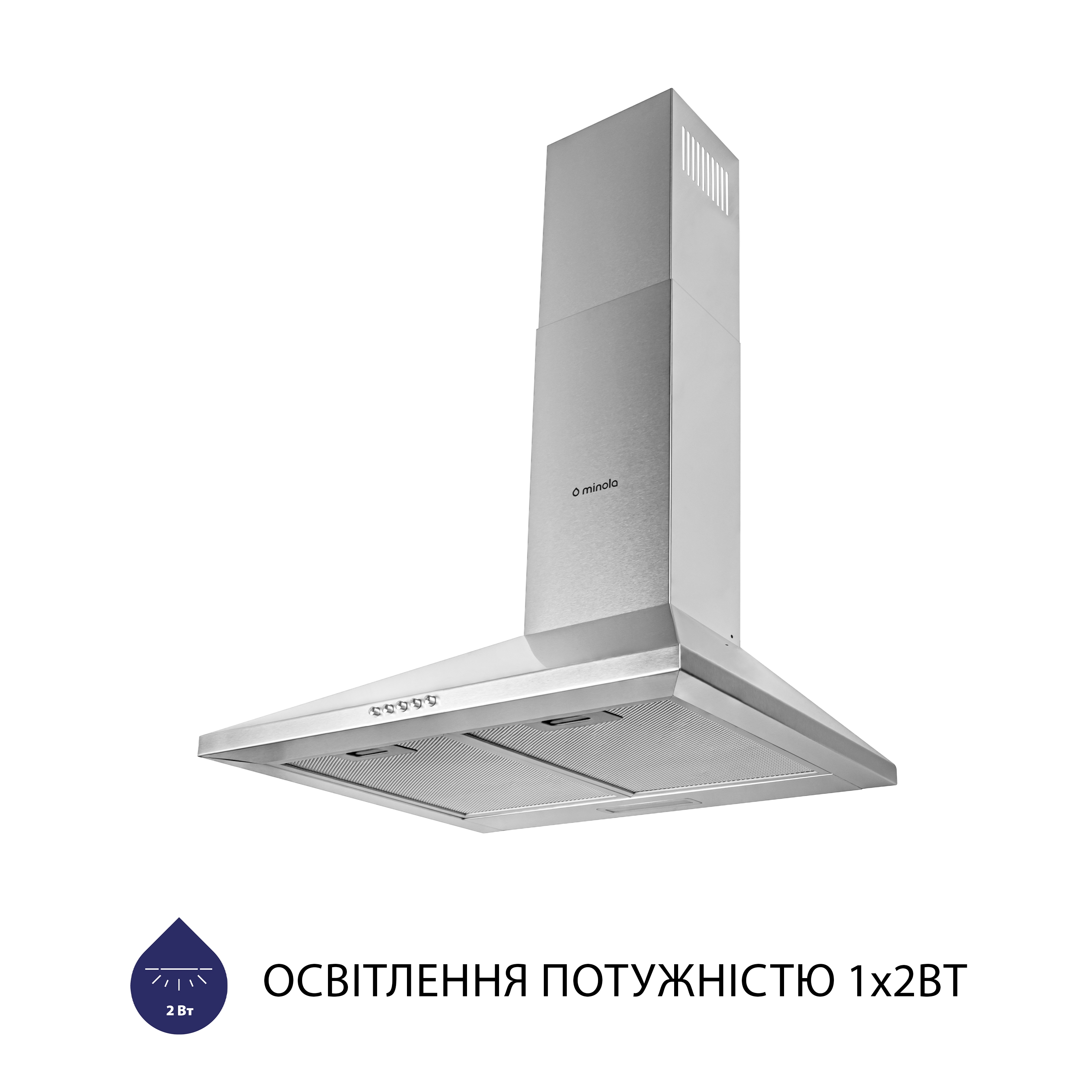 Витяжка купольна Minola HK 5214 I 700 LED - зображення 3