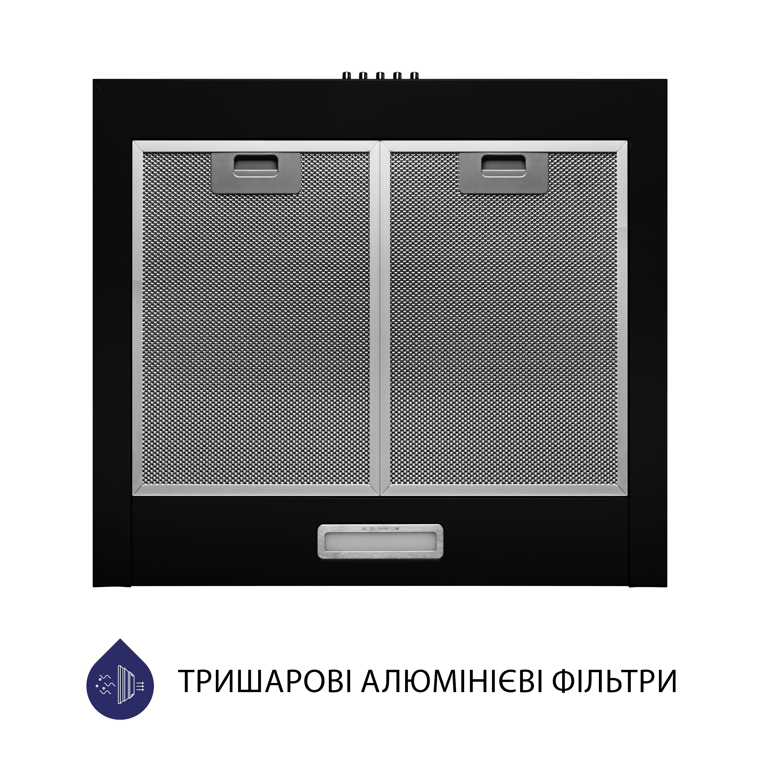 Витяжка купольна Minola HK 5614 BL 1000 LED - зображення 5