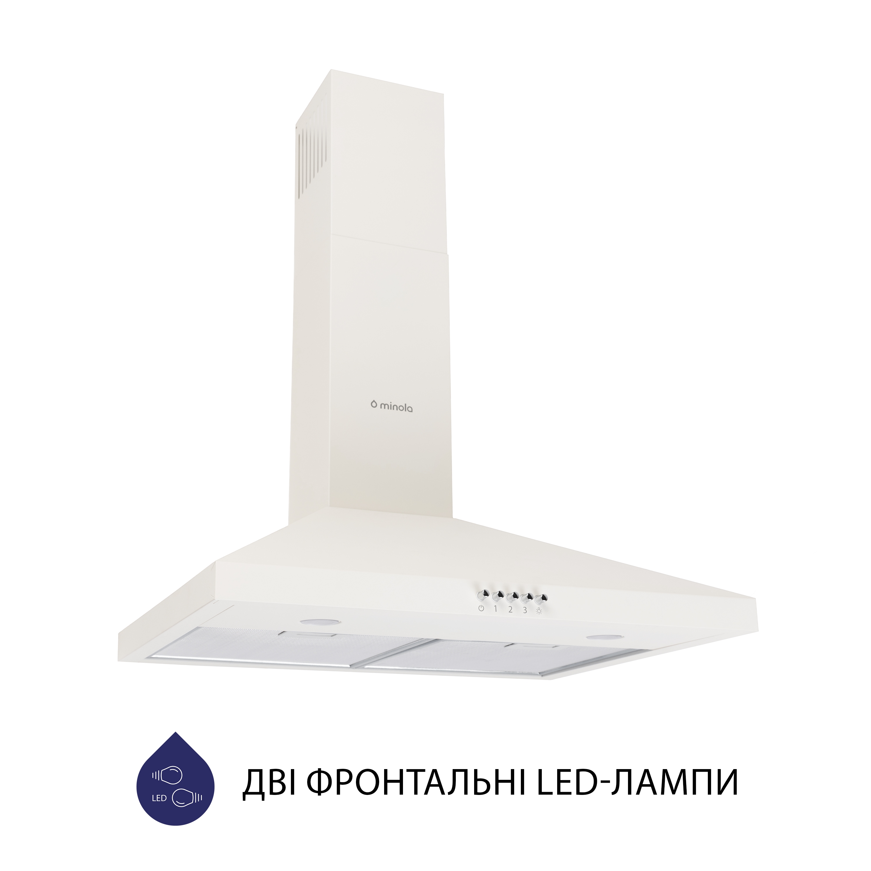 Витяжка купольна Minola HK 6412 IV 850 LED - зображення 2