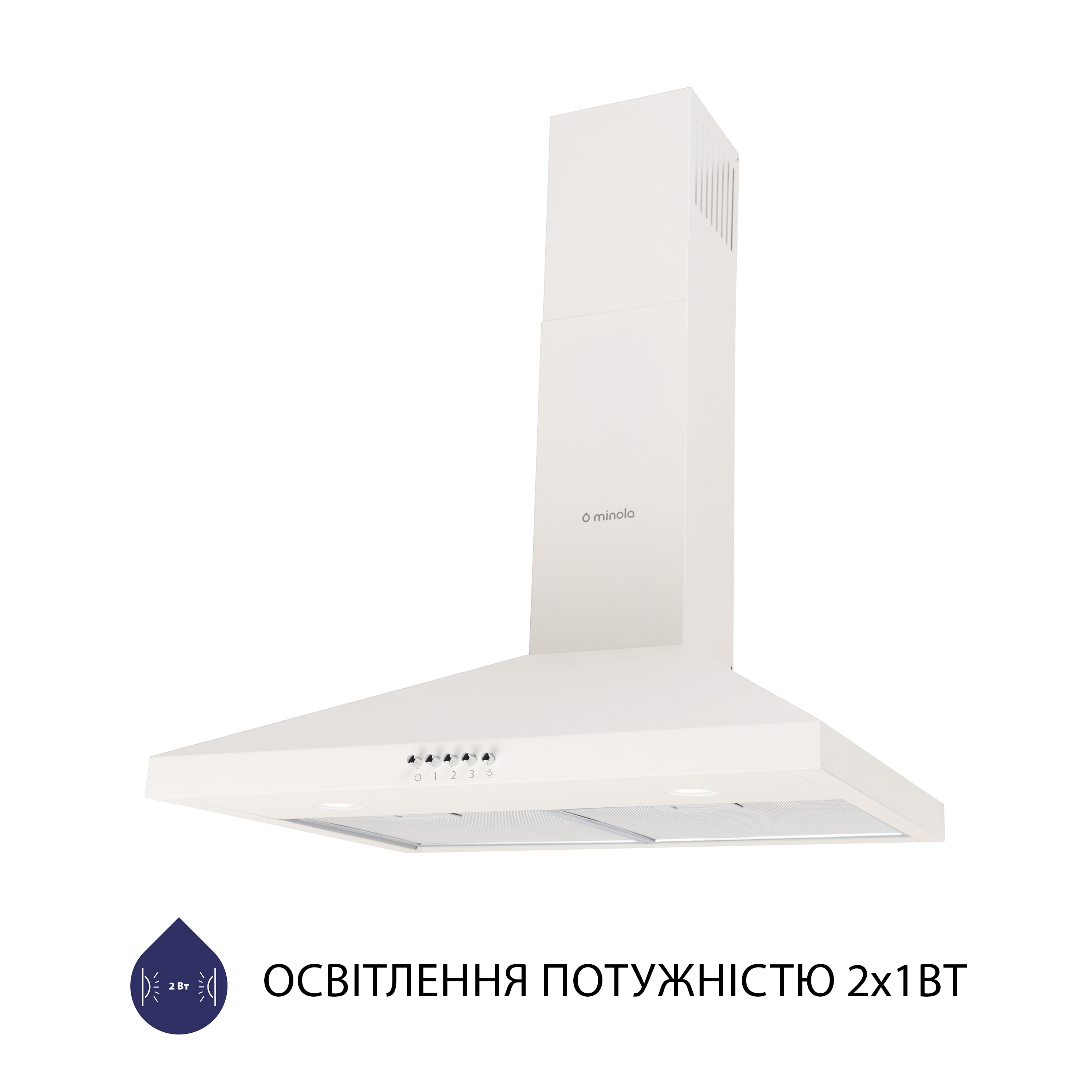 Витяжка купольна Minola HK 6412 IV 850 LED - зображення 3