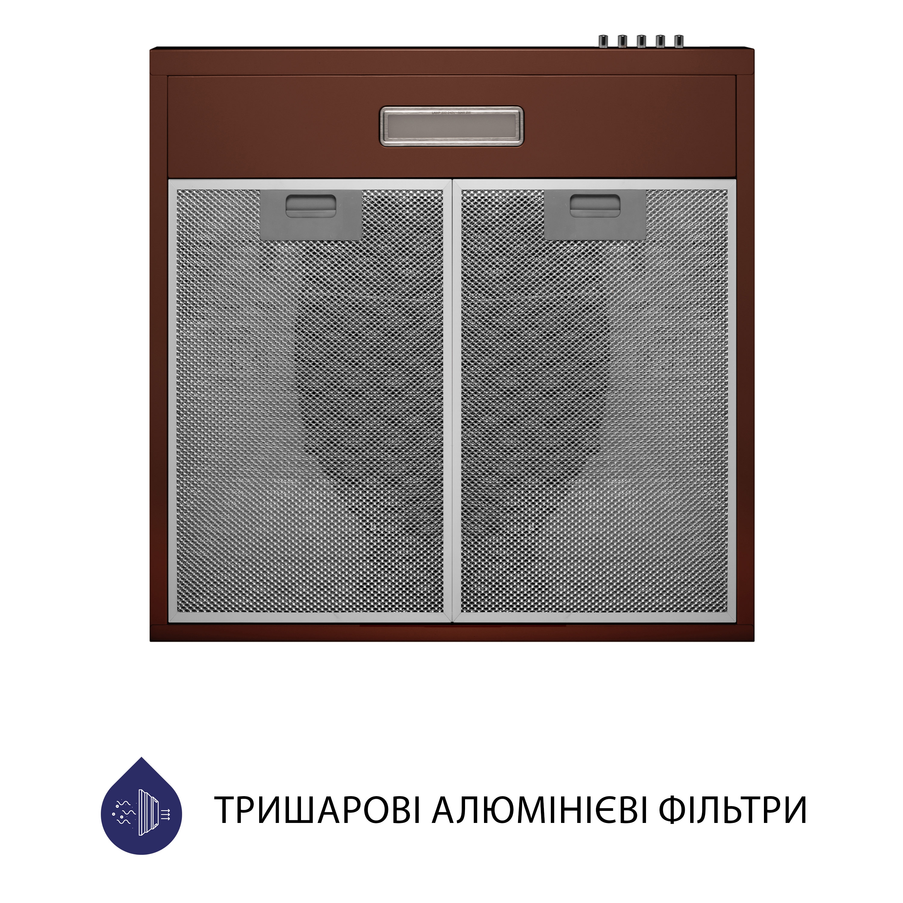 Вытяжка плоская Minola HPL 513 BR - зображення 5