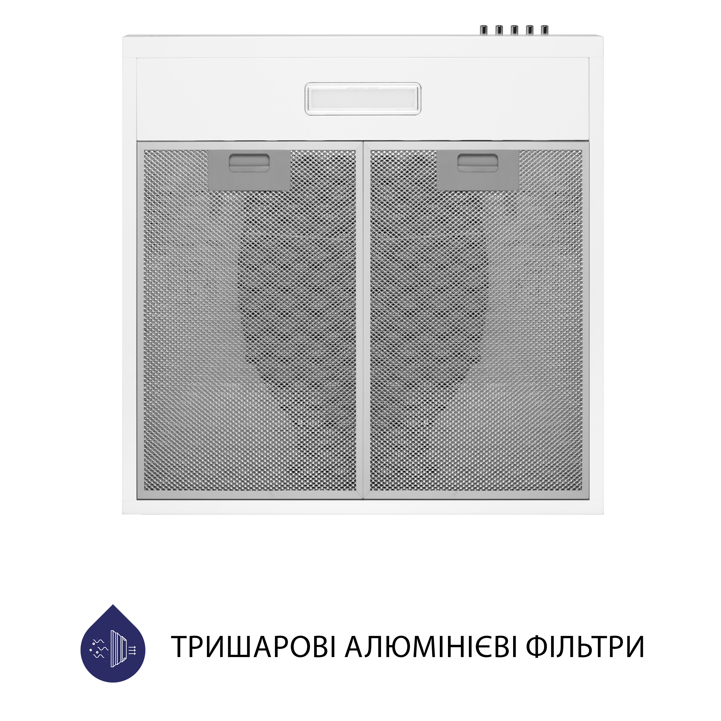 Вытяжка плоская Minola HPL 513 WH - зображення 5