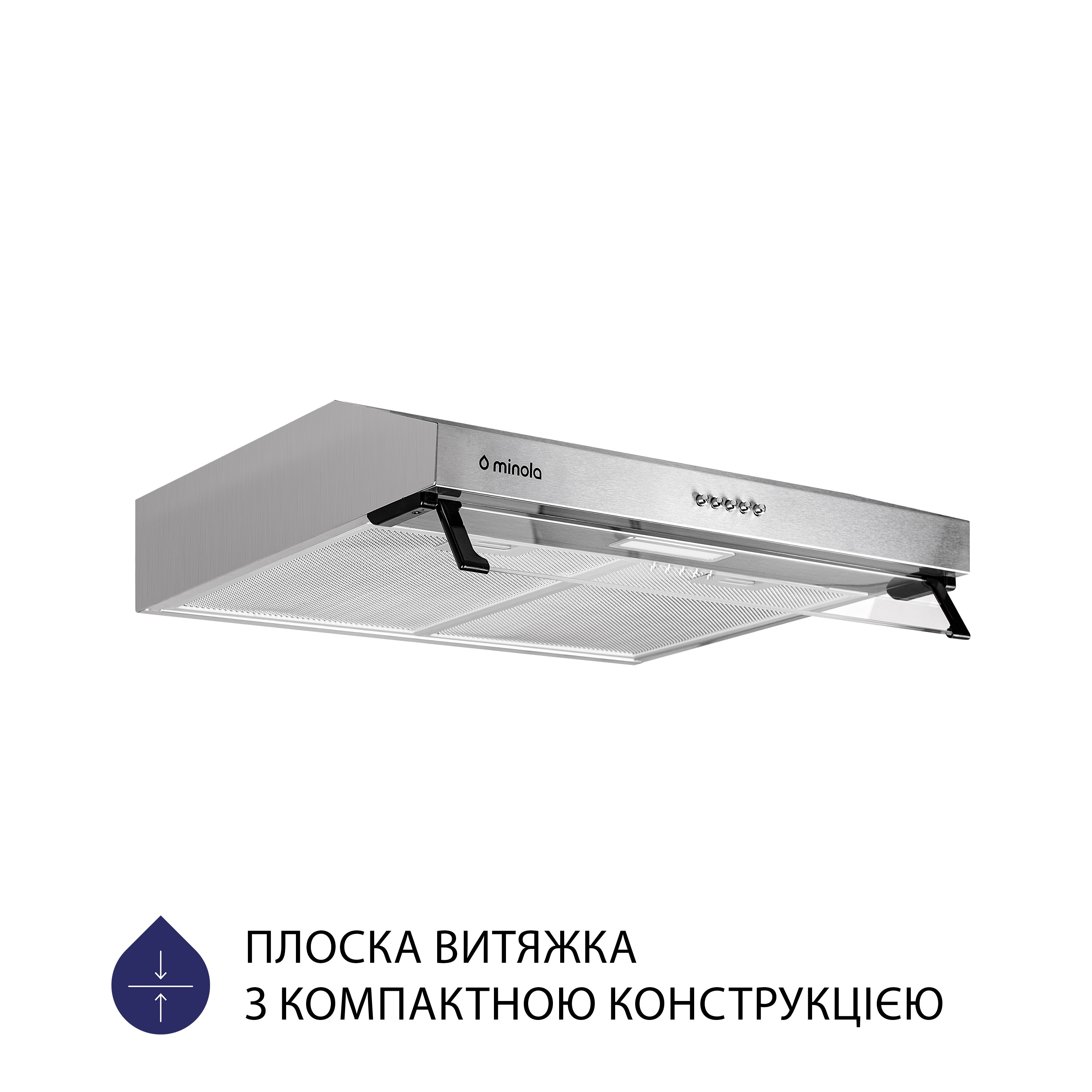 Вытяжка плоская Minola HPL 517 I - зображення 2