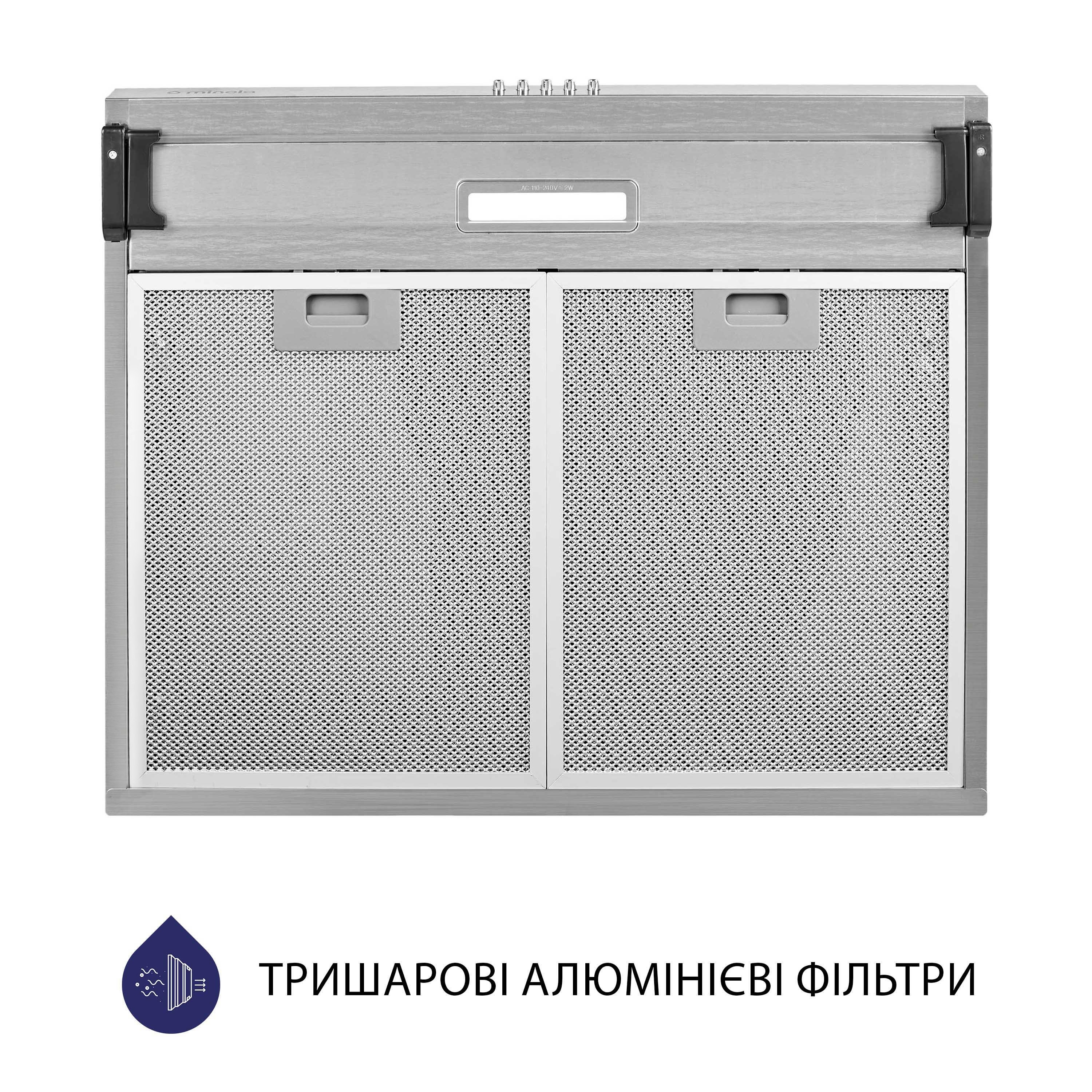 Вытяжка плоская Minola HPL 517 I - зображення 7