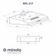 Витяжка плоска Minola HPL 517 WH - зображення 11