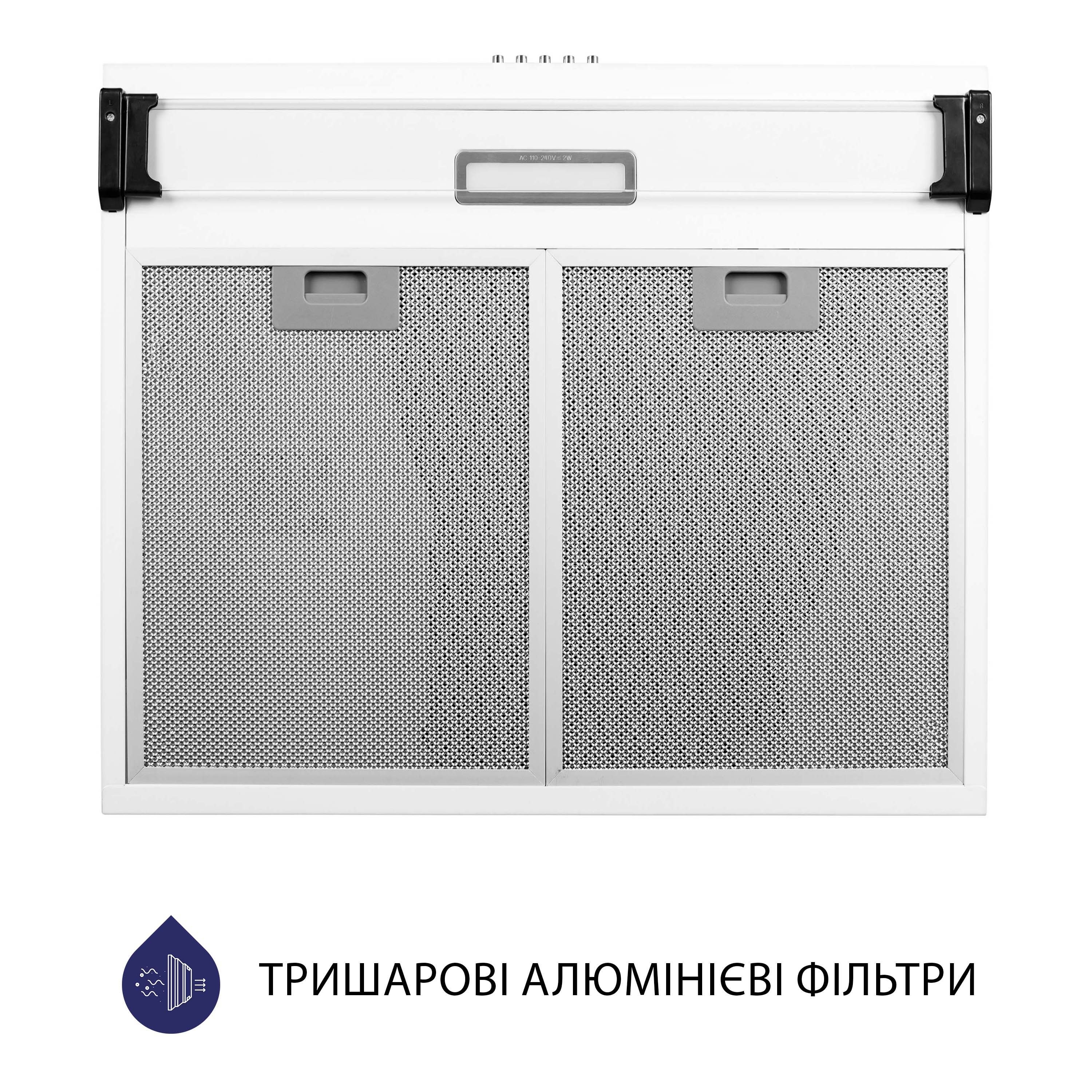 Витяжка плоска Minola HPL 517 WH - зображення 7