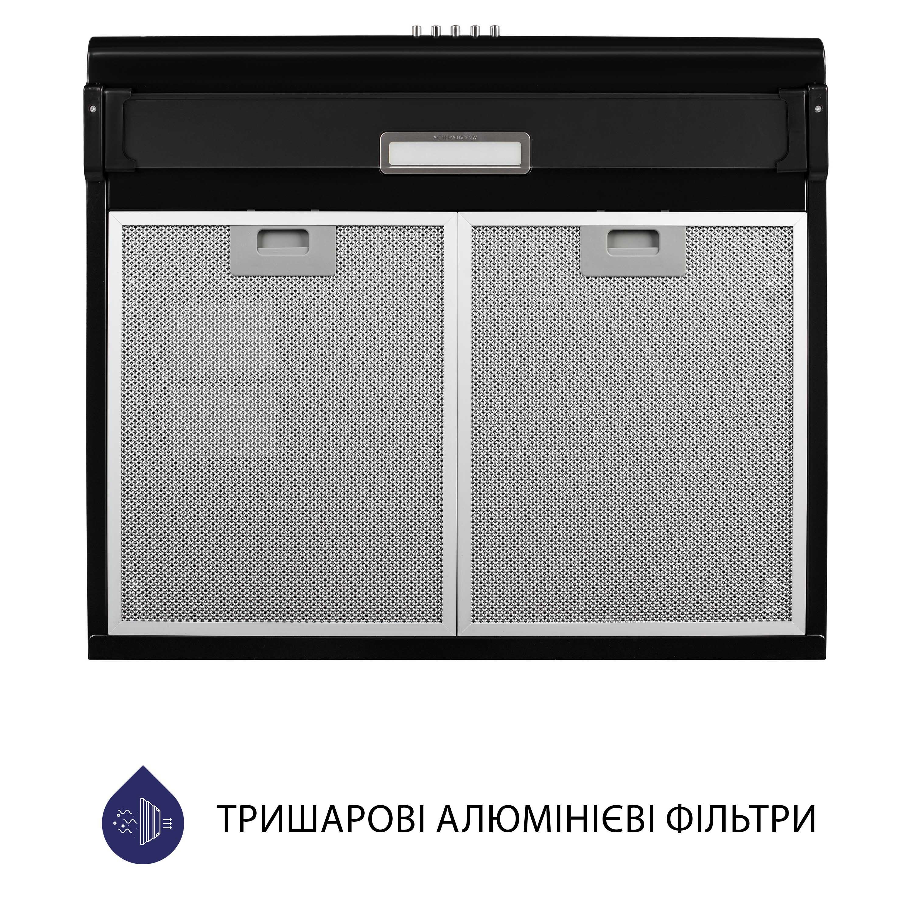 Витяжка плоска Minola HPL 615 BL - зображення 7