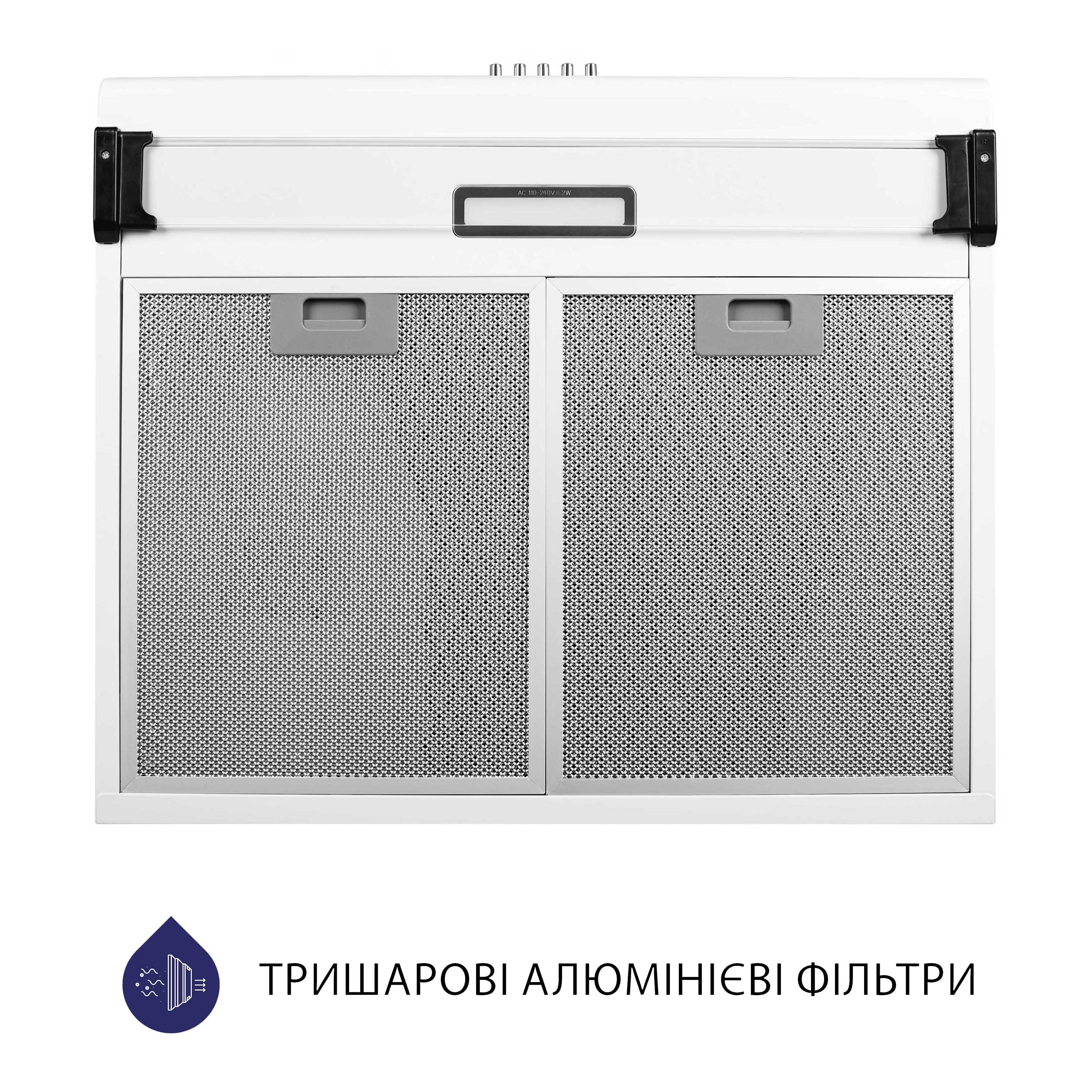 Витяжка плоска Minola HPL 615 WH - зображення 7