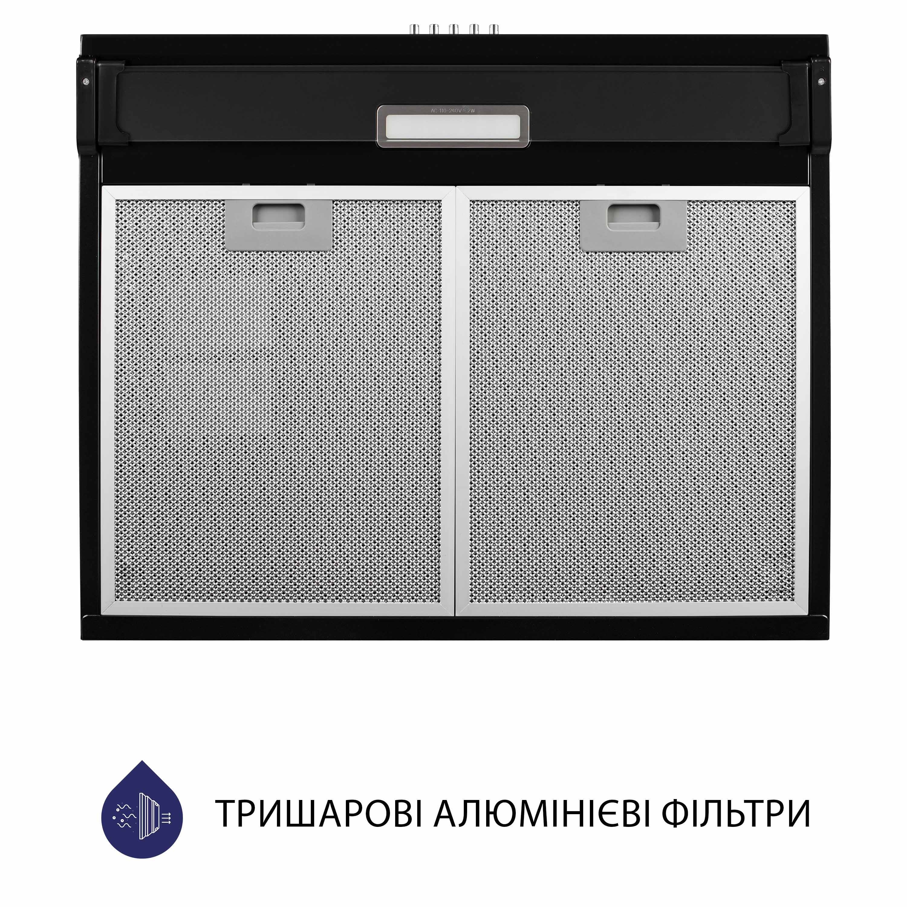 Вытяжка плоская Minola HPL 617 BL - зображення 7