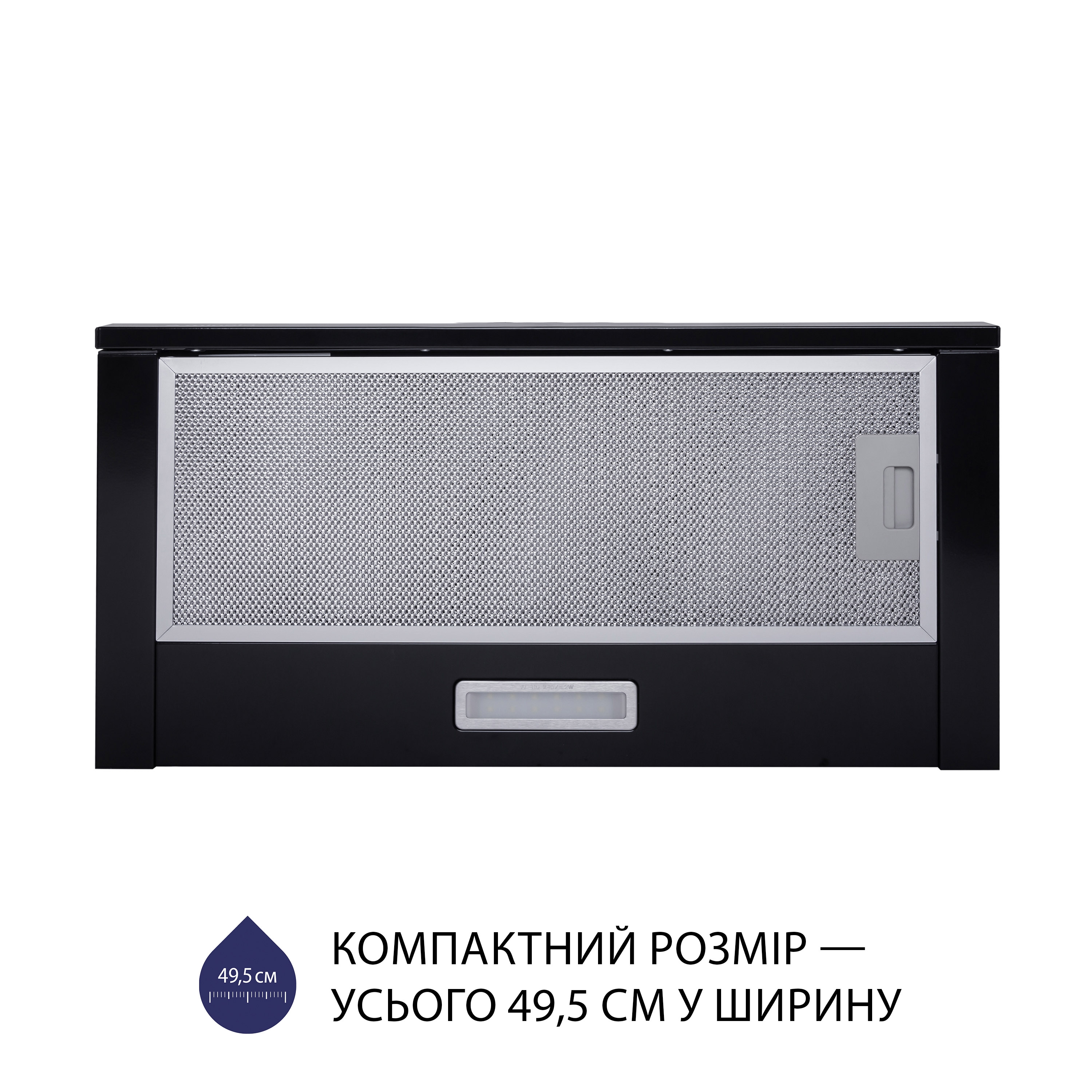 Вытяжка телескопическая Minola HTL 5714 BL 1100 LED - зображення 2