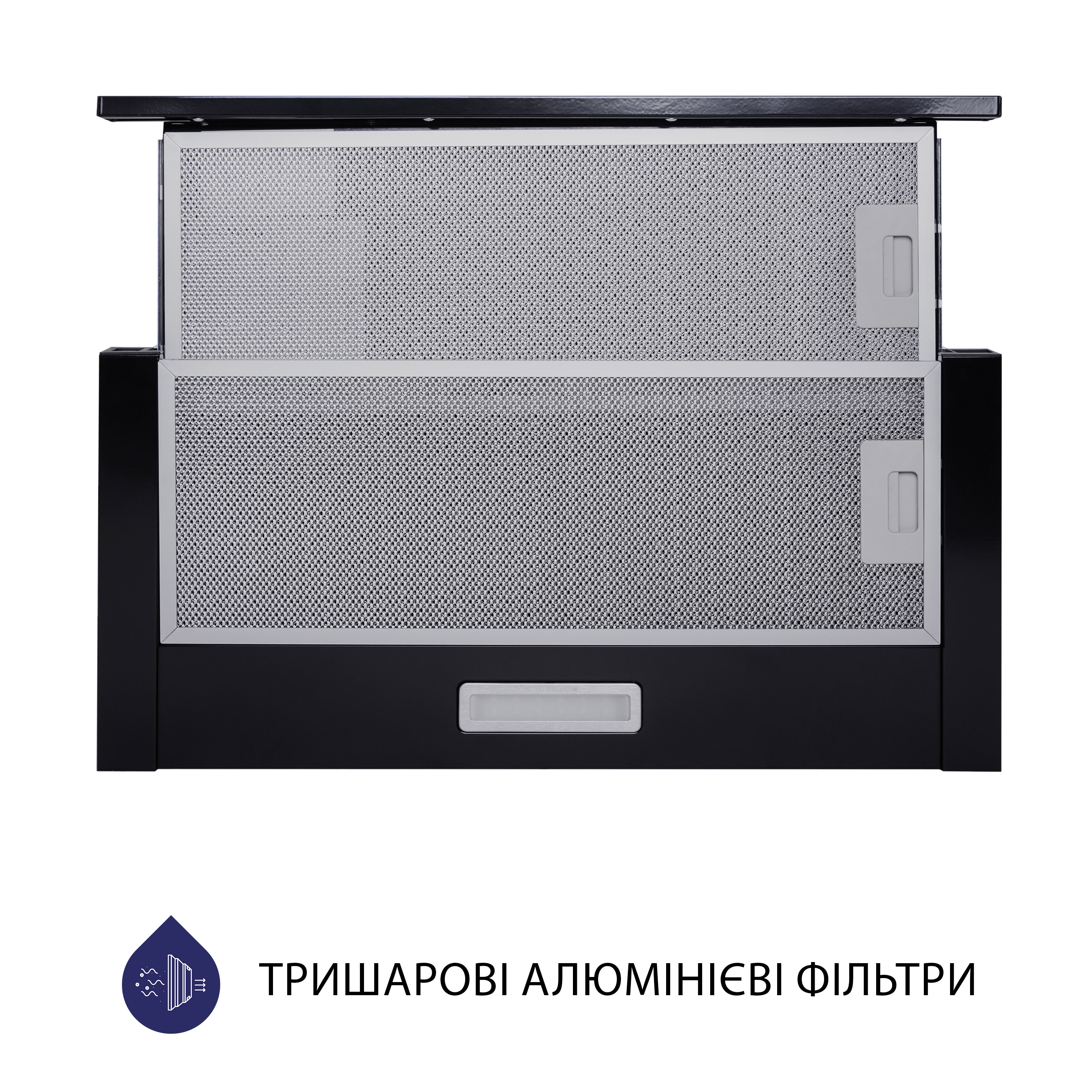 Вытяжка телескопическая Minola HTL 5714 BL 1100 LED - зображення 3