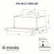 Витяжка телескопічна Minola HTL 6612 WH 1000 LED - зображення 9