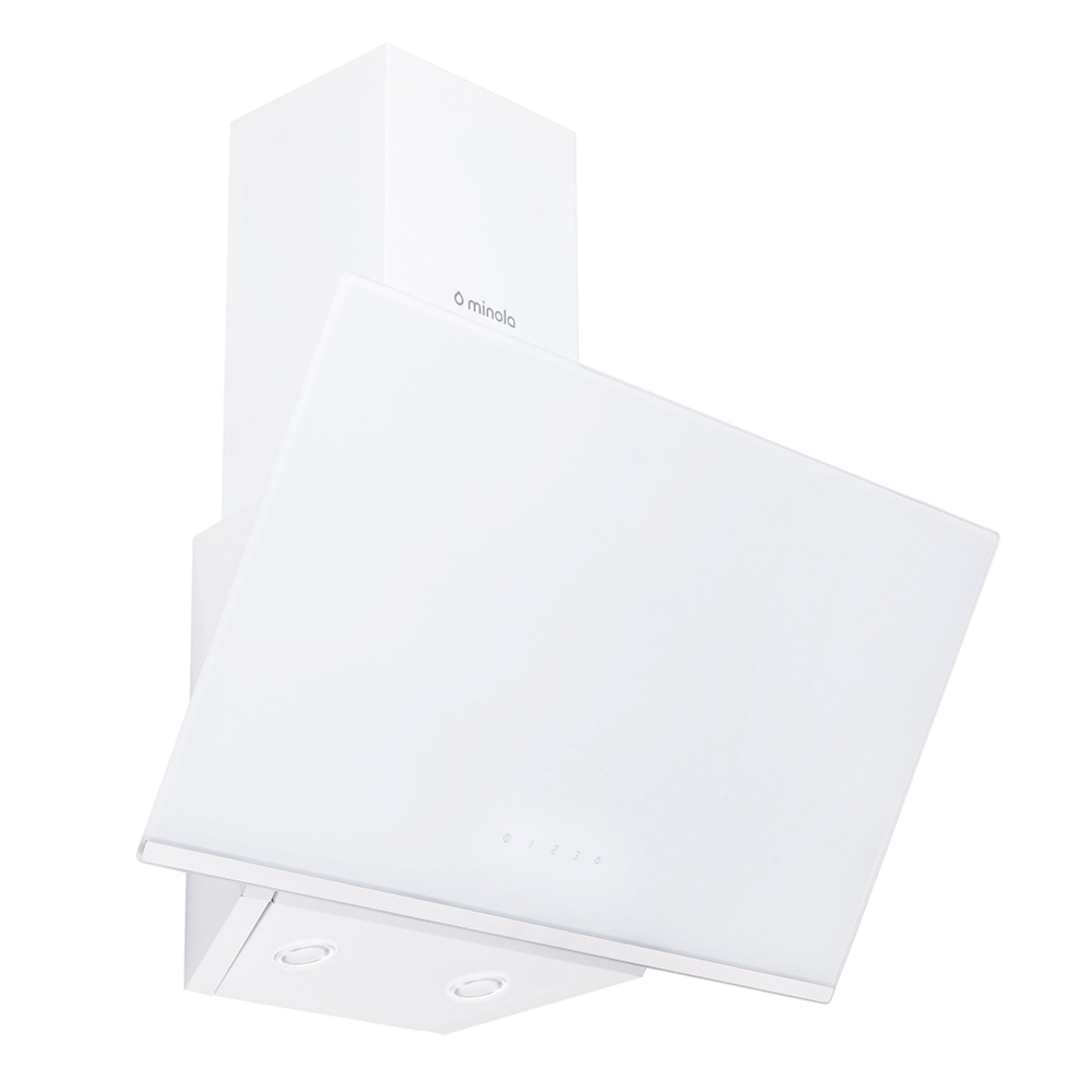 Вытяжка декоративная наклонная Minola HVS 6232 WH/INOX 700 LED - зображення 3