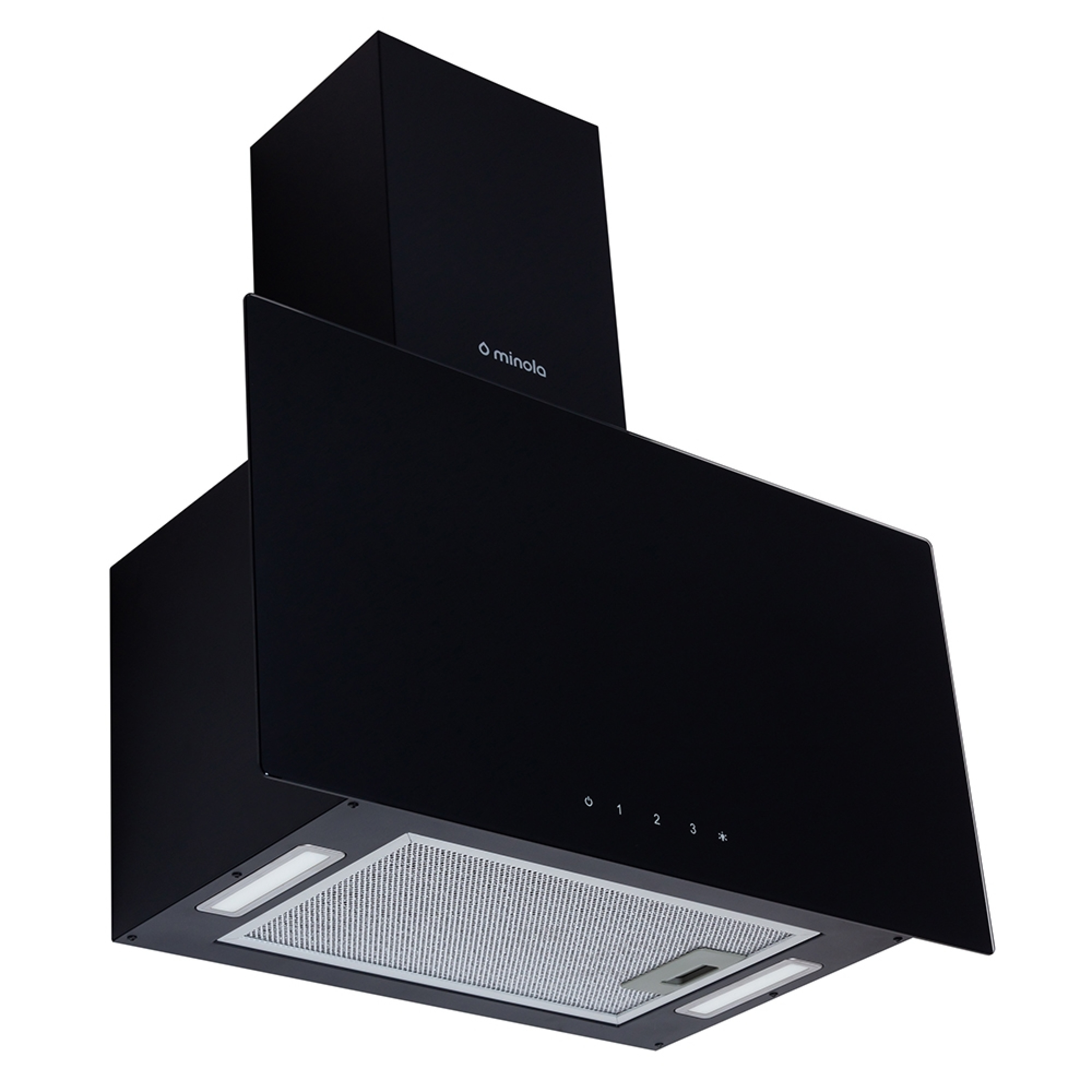 Витяжка декоративна похила Minola HVS 6444 BL 800 LED - зображення 2