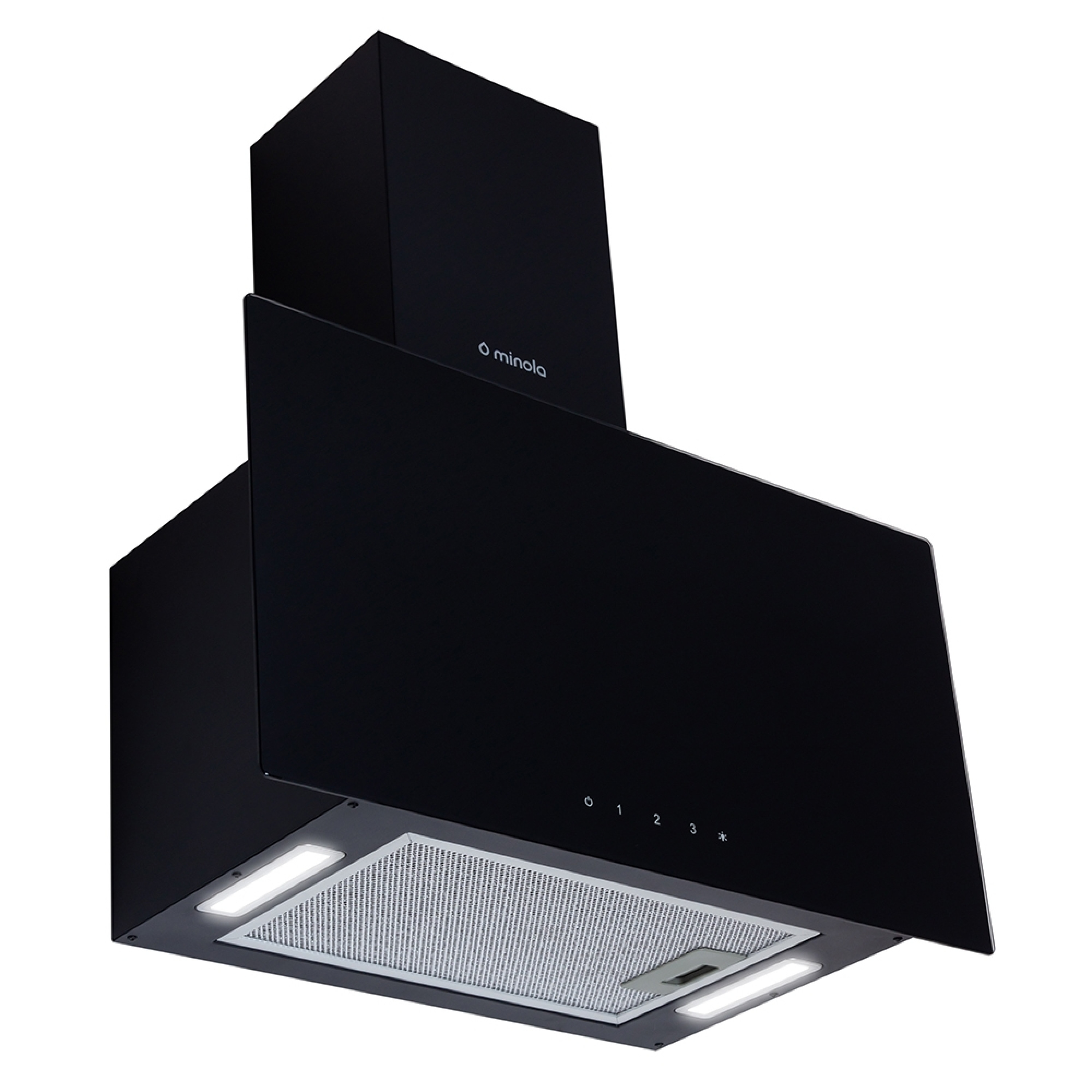 Витяжка декоративна похила Minola HVS 6444 BL 800 LED - зображення 3