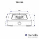 Настольная газовая плита Minola TGH 100 BL - зображення 6