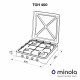 Настольная газовая плита Minola TGH 400 WH - зображення 7