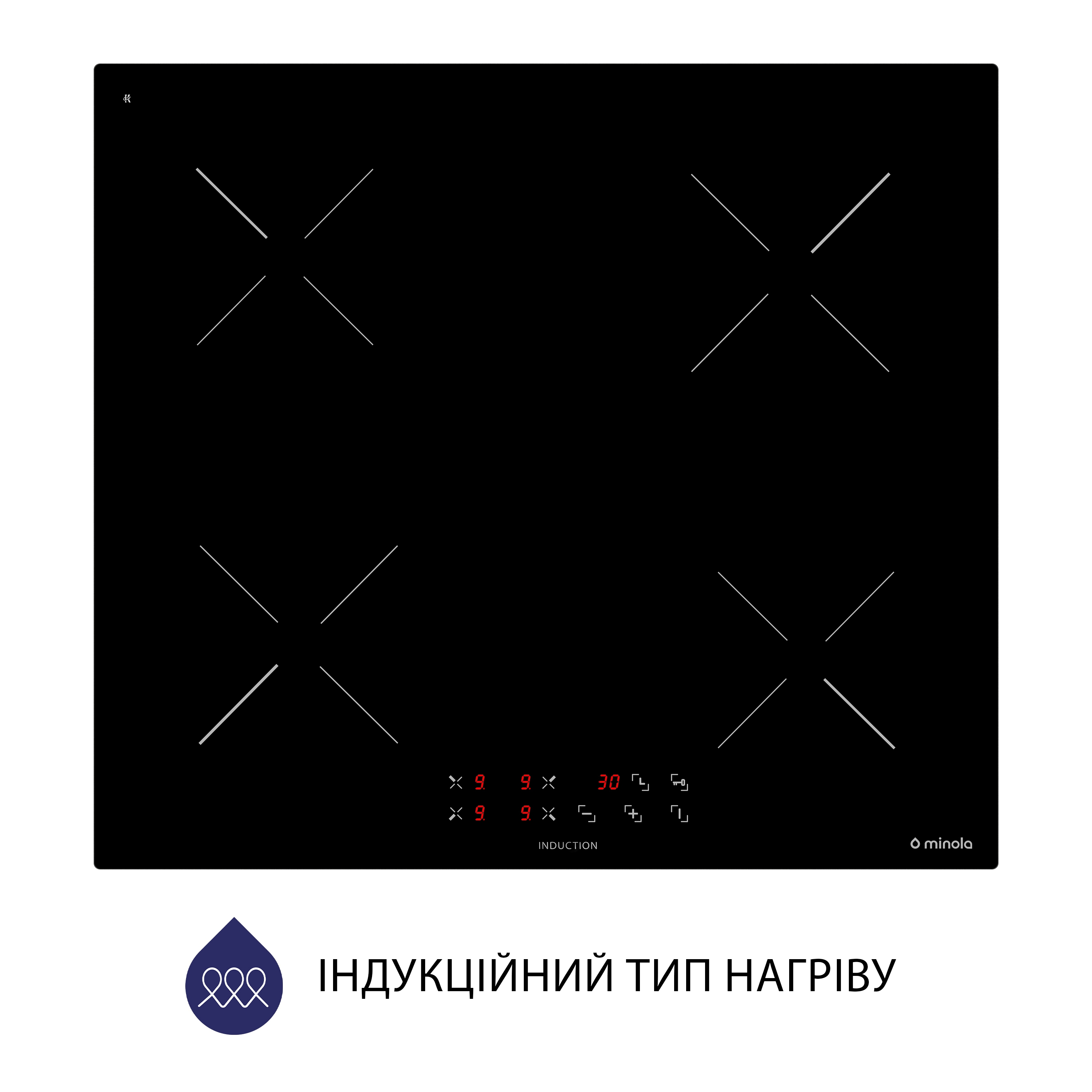 Поверхня індукційна Minola MI 6037 KBL - зображення 3