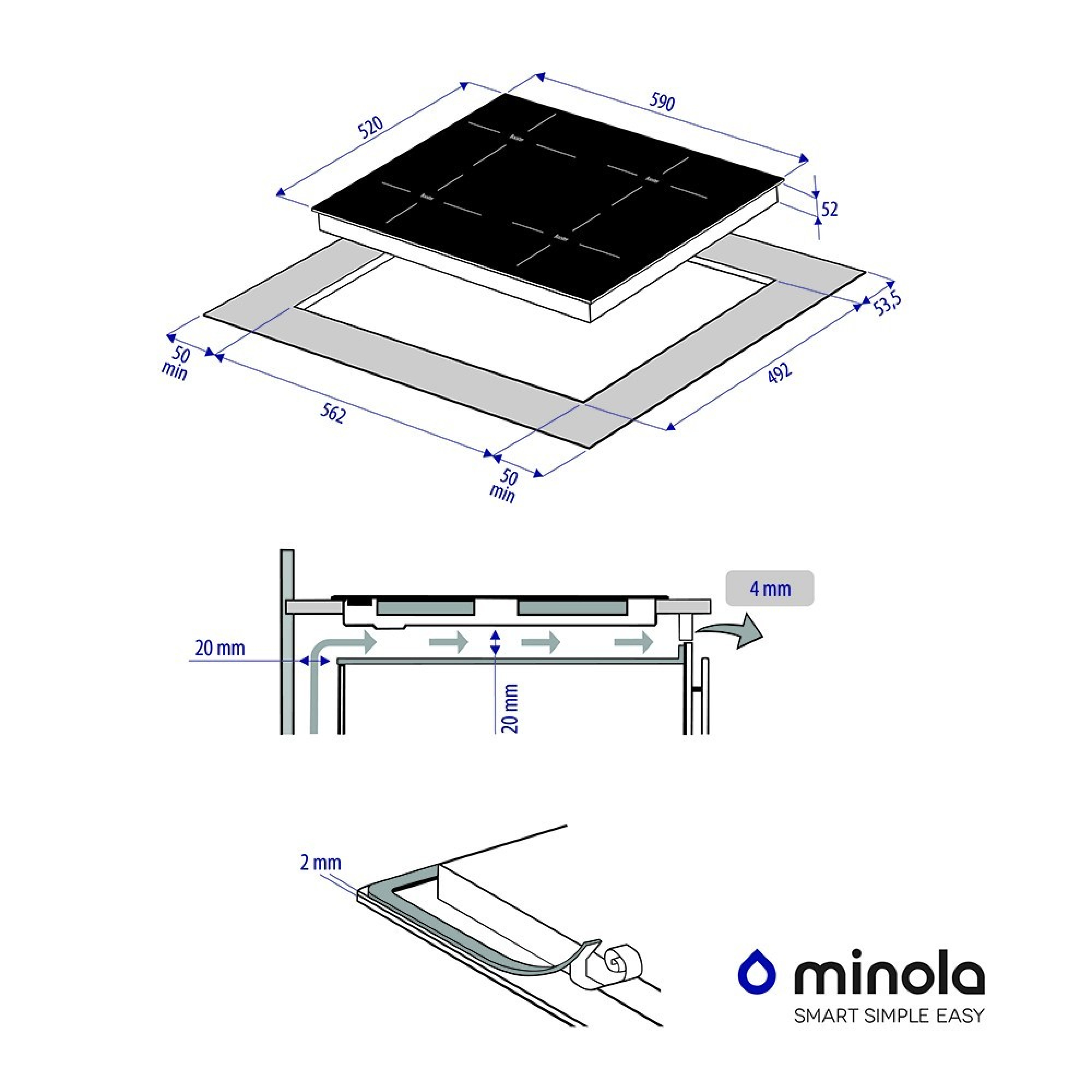 Поверхня індукційна Minola MI 6042 GBL - зображення 10