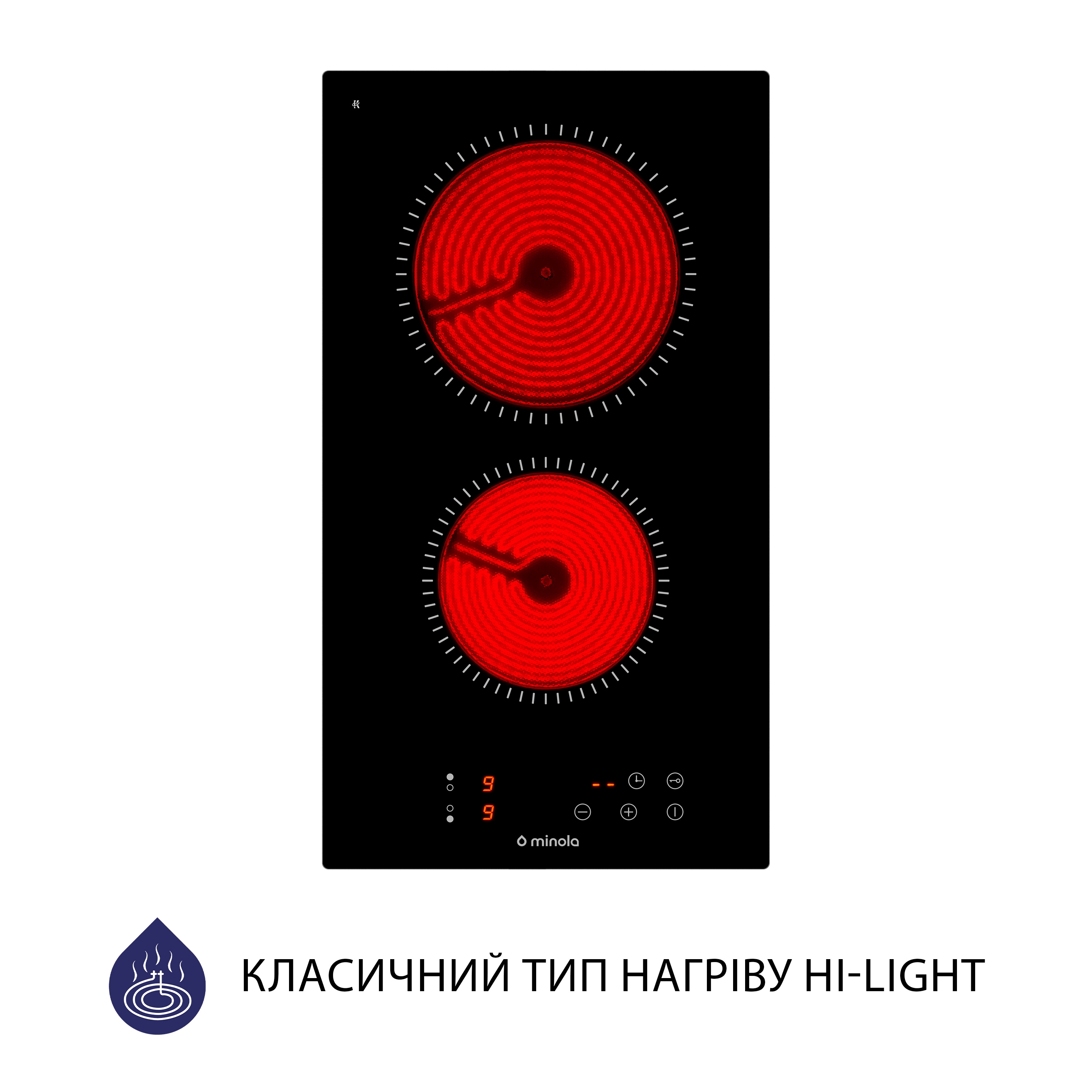 Поверхня склокерамічна Domino Minola MVH 3031 KBL - зображення 2