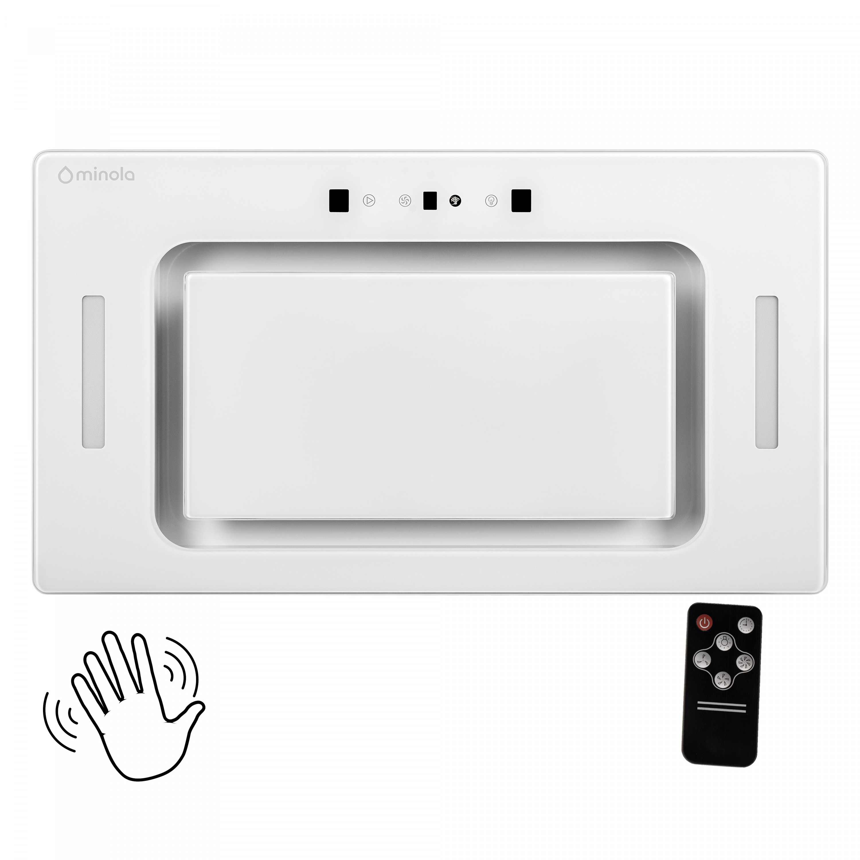 Вытяжка полновстраиваемая Minola BGH 5977 WH Silent - зображення 1