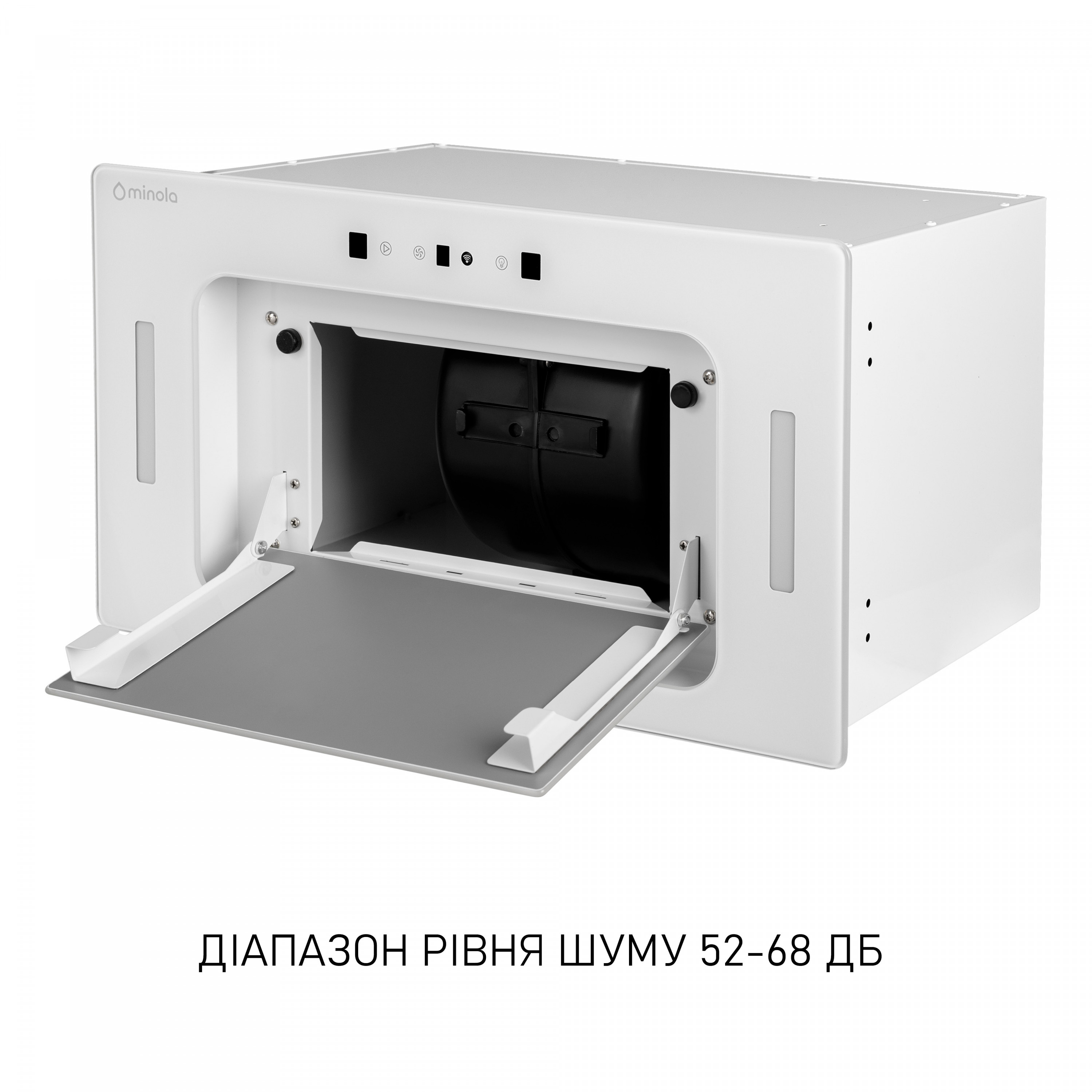 Вытяжка полновстраиваемая Minola BGH 5977 WH Silent - зображення 10