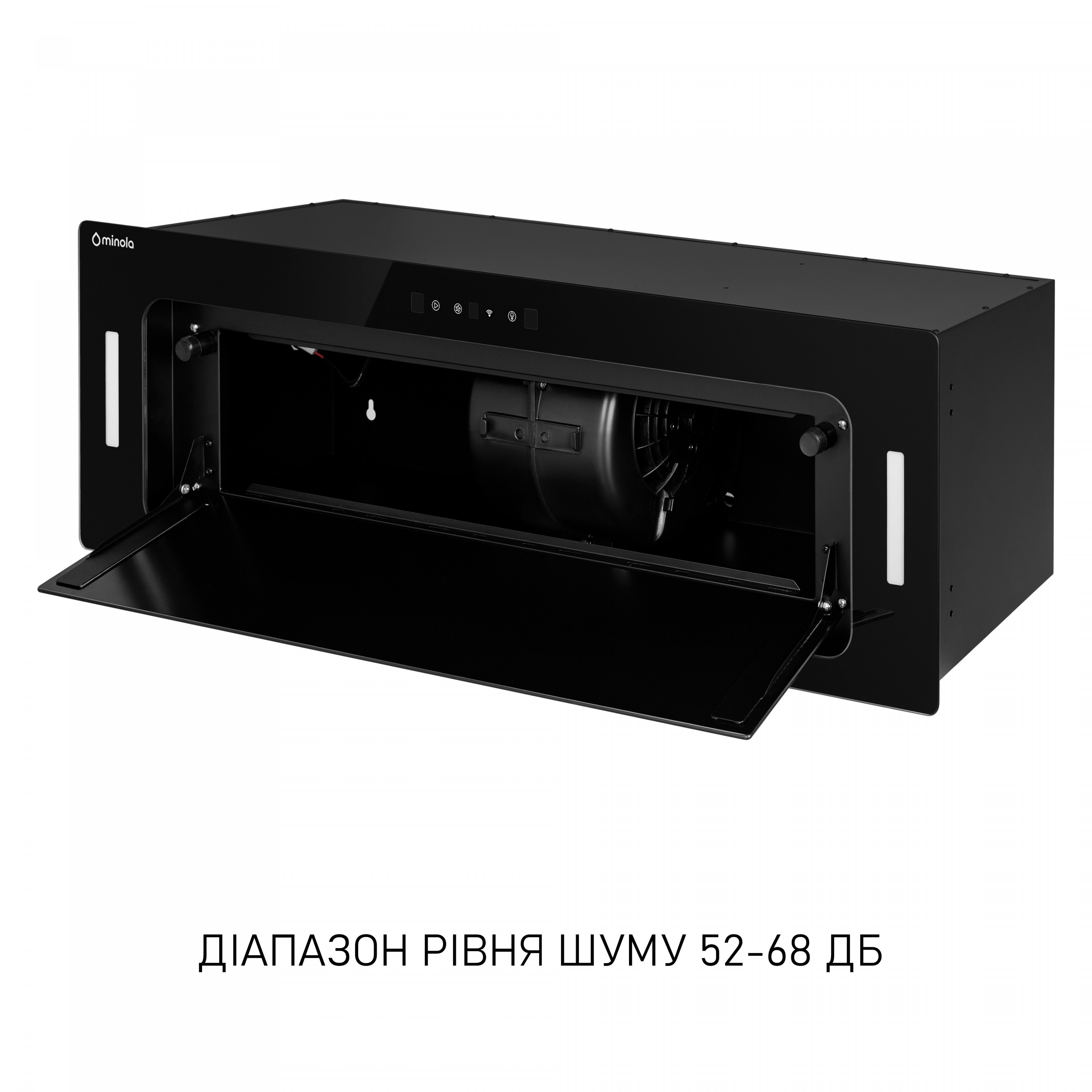 Вытяжка полновстраиваемая Minola BGH 9977 BL Silent - зображення 10