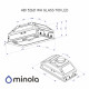 Половстраиваемая вытяжка Minola HBI 52621 WH GLASS 700 LED - зображення 10