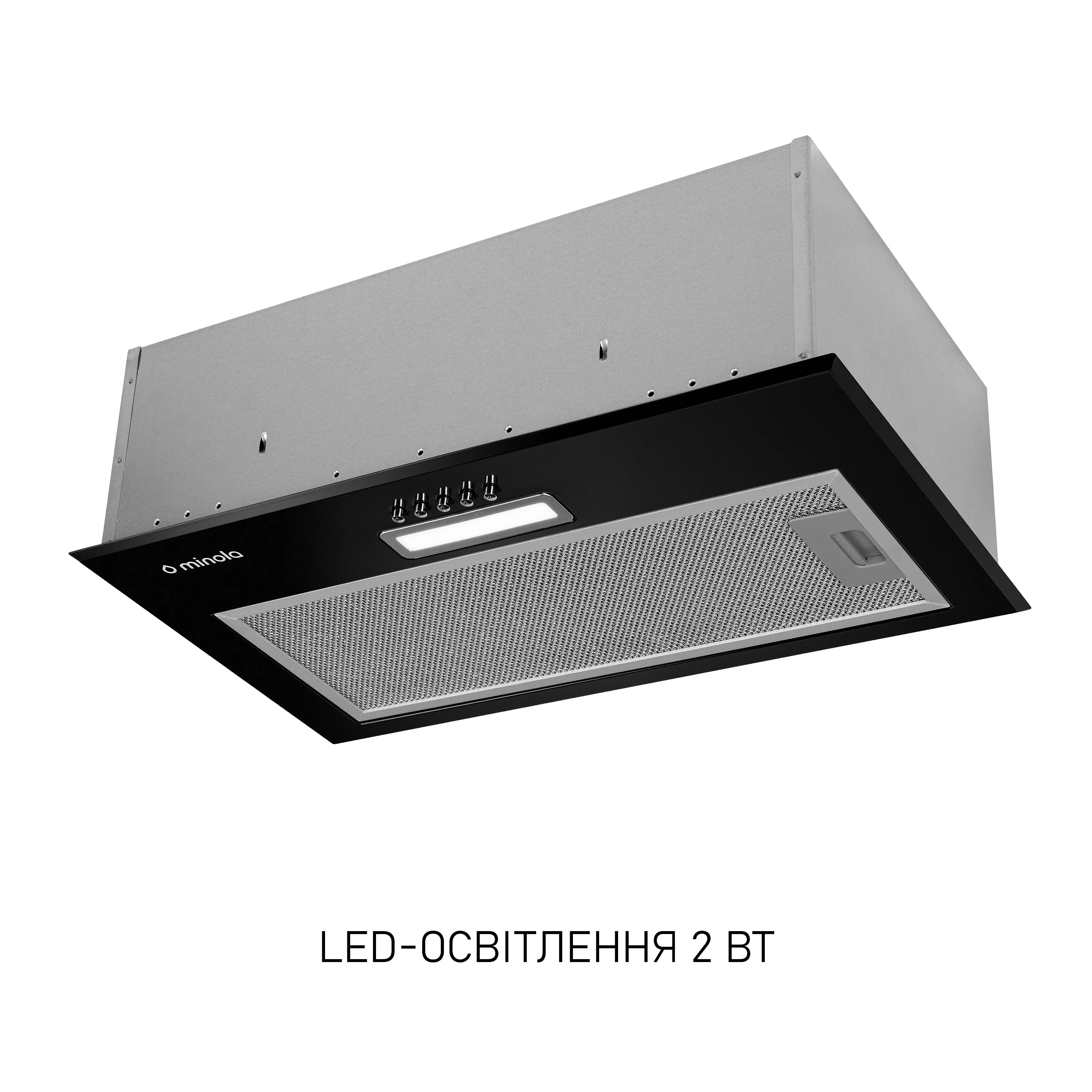 Minola 5902767909563 - зображення 3 Витяжка повновбудована Minola HBI 5614 BL 1000 LED - зображення 3