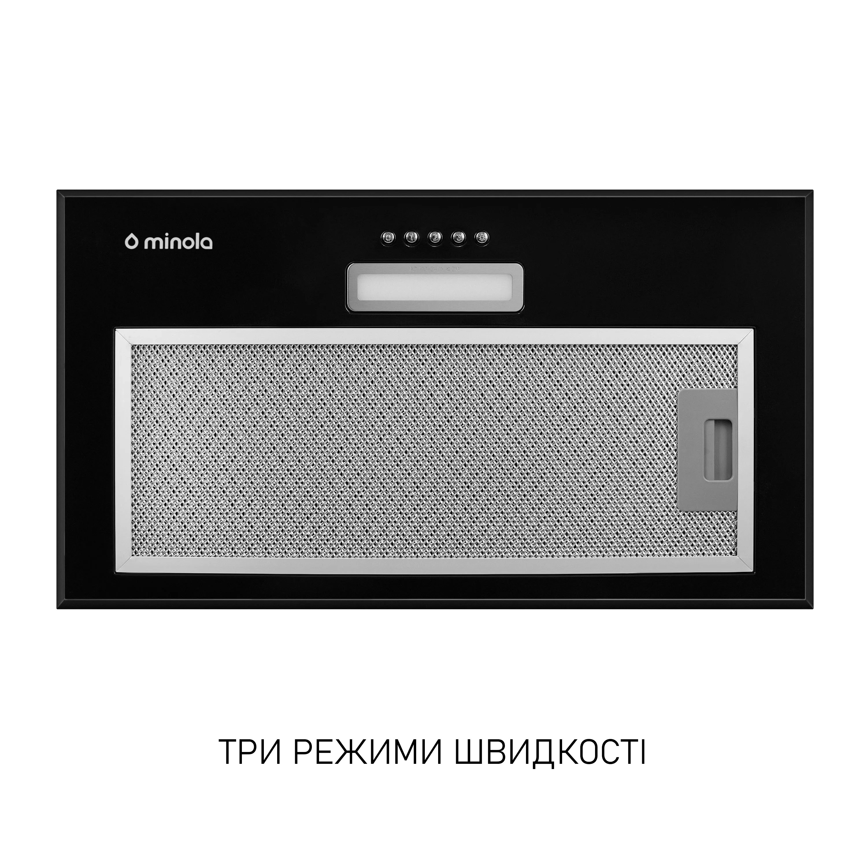 Minola 5902767909563 - зображення 4 Витяжка повновбудована Minola HBI 5614 BL 1000 LED - зображення 4