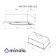 Minola 5902767909563 - зображення 10 Витяжка повновбудована Minola HBI 5614 BL 1000 LED - зображення 10