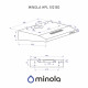 Вытяжка плоская Minola HPL 512 BG - зображення 12