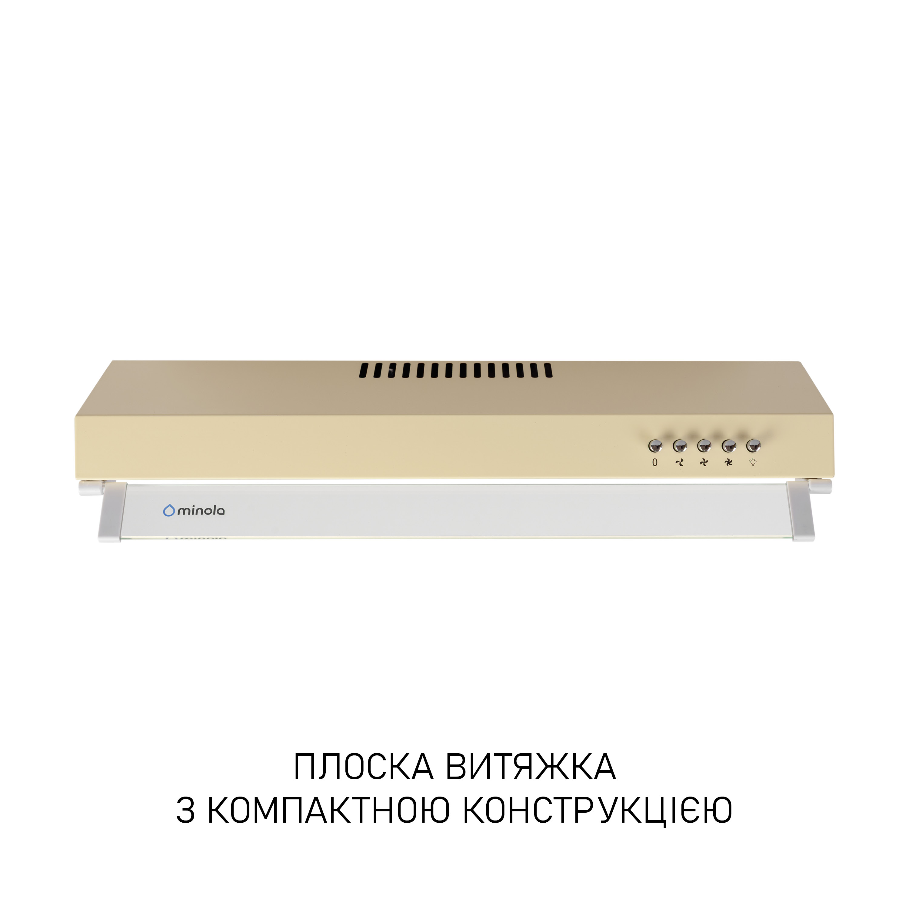 Minola 5905538402515 - зображення 2 Вытяжка плоская Minola HPL 522 BG - зображення 2