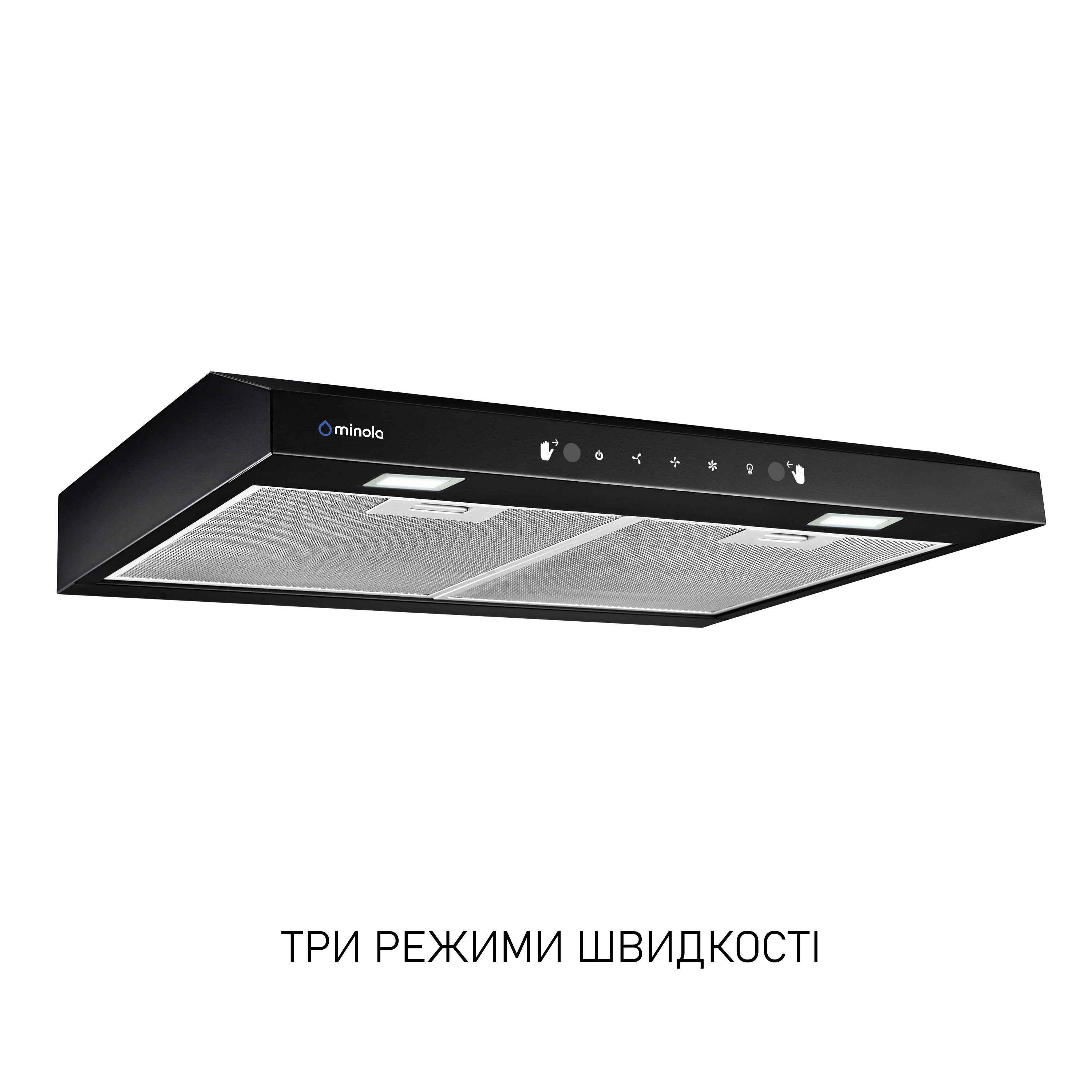 Minola 5905538403154 - зображення 3 Вытяжка плоская Minola HPLS 612 BL - зображення 3