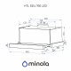 Вытяжка телескопическая Minola HTL 5214 BL 700 LED - зображення 11