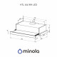 Вытяжка телескопическая Minola HTL 614 WH LED - зображення 10