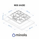 Minola 5905538402263 - зображення 3 Газова поверхня на склі MINOLA MGG 614202 WH - зображення 3