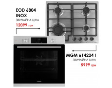 Комплект техніки Minola: Духовка EOD 6804 INOX + Поверхня MGM 614224 I