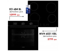 Комплект техніки Minola: Духовка EO 684 BL + Поверхня MVH 6031 KBL