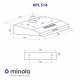 Витяжка плоска Minola HPL 514 WH - зображення 11