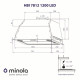 Витяжка повновбудована Minola HBI 7812 WH 1200 LED - зображення 8