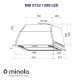 Витяжка повновбудована Minola HBI 5722 WH 1200 LED - зображення 10