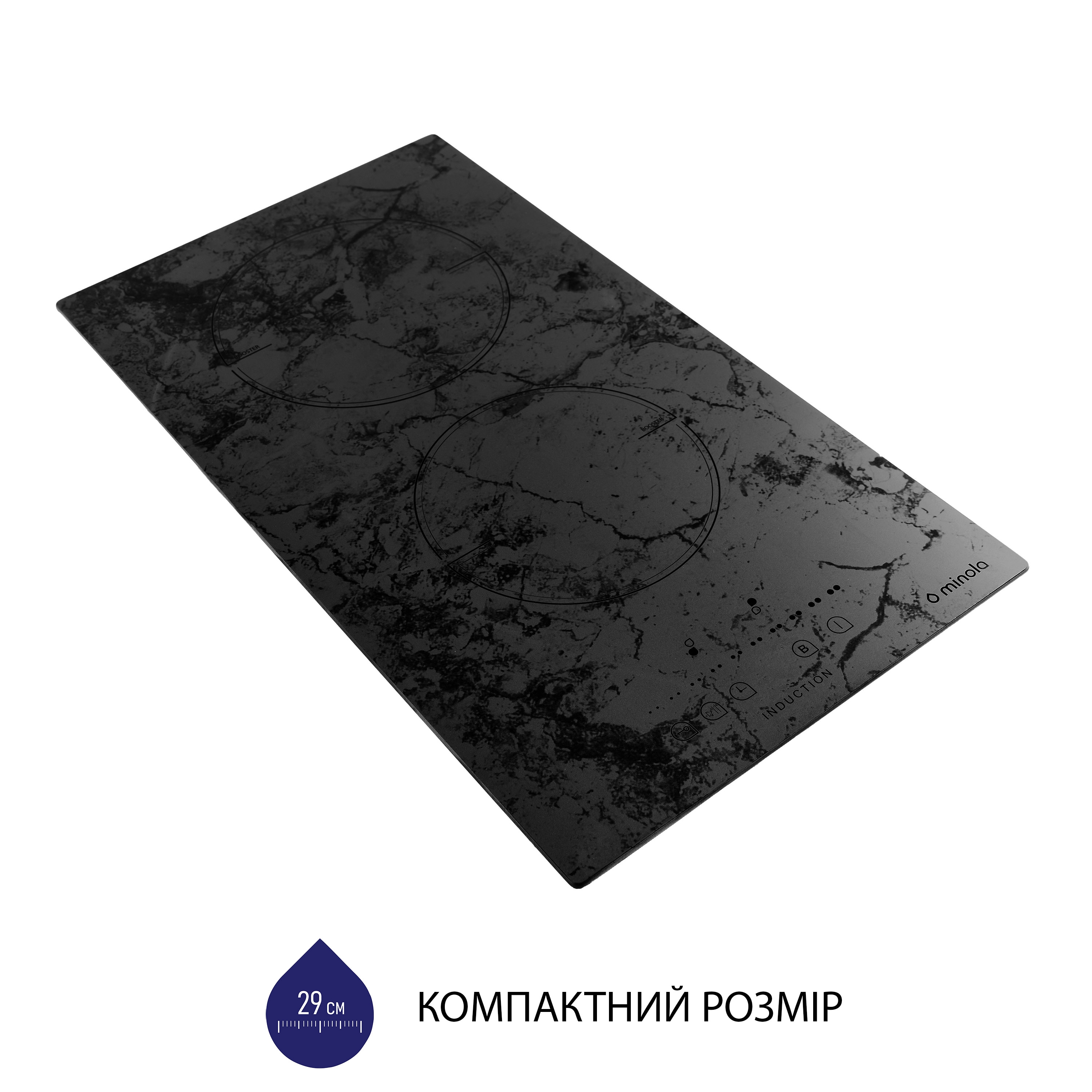 Minola 5902767907200 - зображення 7 Поверхня індукційна Domino Minola MIS 3077 KMR - зображення 7