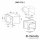 Встраиваемая микроволновая печь Minola BWO 2011 BL - зображення 14