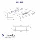 Витяжка плоска Minola HPL 513 WH - зображення 11