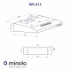 Витяжка плоска Minola HPL 613 I - зображення 11
