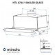 Витяжка телескопічна Minola HTL 6734 WH 1100 LED GLASS - зображення 16