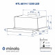 Витяжка телескопічна Minola HTL 6814 I 1200 LED - зображення 15