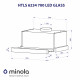 Витяжка телескопічна Minola HTLS 6234 BL 700 LED GLASS - зображення 11